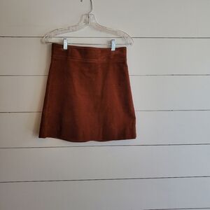 Elegant Brown Women's Coruroy Skirt